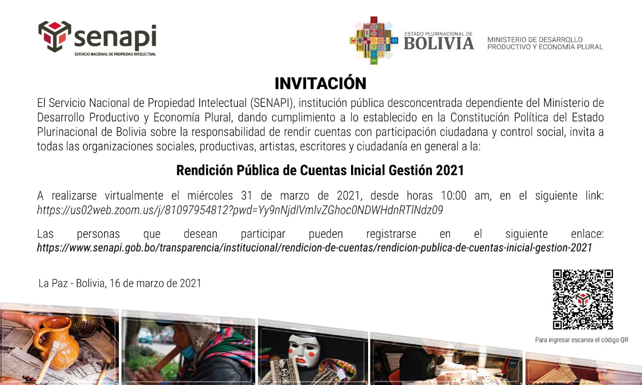 Rendición Pública de Cuentas Inicial Gestión 2021