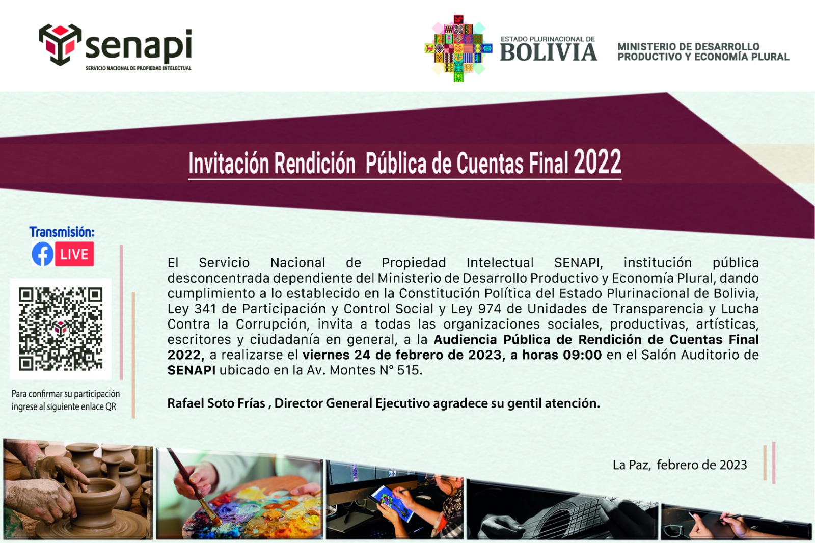 Rendición Pública de Cuentas Final Gestión 2022