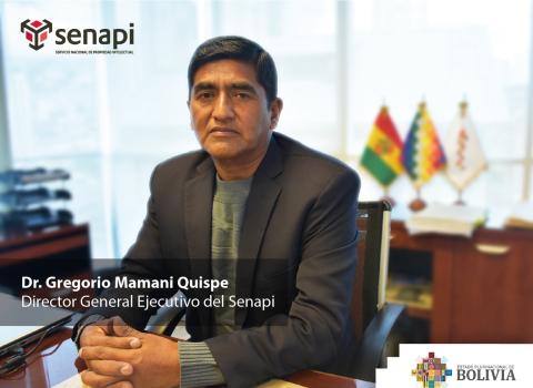 PRENSA 20210126 01 GREGORIO MAMANI QUISPE ES EL NUEVO DIRECTOR GENERAL EJECUTIVO DEL SENAPI