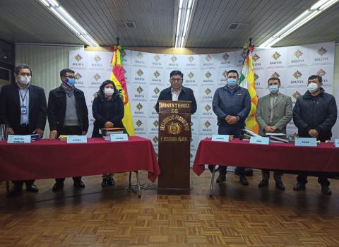 PRENSA 20210428 01 DESARROLLO PRODUCTIVO DENUNCIA PRESUNTO DAÑO ECONÓMICO DE BS 76 MILLONES DURANTE EL GOBIERNO GOLPISTA DE ÁÑEZ Y EX MINISTROS