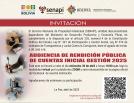 Rendición Pública de Cuentas Inicial Gestión 2025
