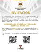 Rendición Pública de Cuentas Final Gestión 2025